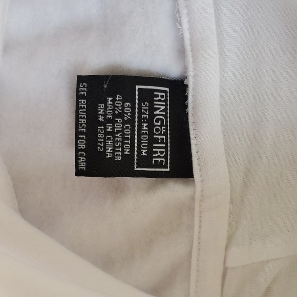 𝅺RING OF FIRE Hoodie Indian Chief print - Picture 3 of 3